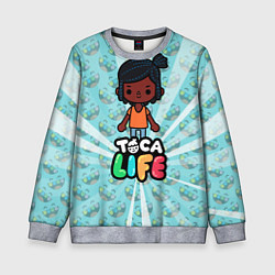 Свитшот детский Toca Life World, цвет: 3D-меланж
