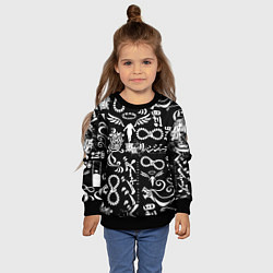 Свитшот детский ТОКИЙСКИЕ МСТИТЕЛИ ЛОГОБОМБИНГ TOKYO REVENGERS LOG, цвет: 3D-черный — фото 2