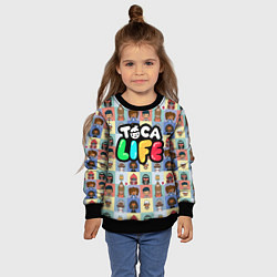 Свитшот детский Toca Life, цвет: 3D-черный — фото 2