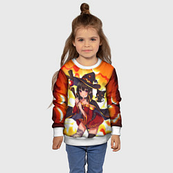Свитшот детский MeguminYunyun, цвет: 3D-белый — фото 2