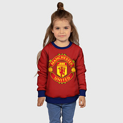 Свитшот детский Manchester United F C, цвет: 3D-синий — фото 2