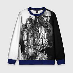 Свитшот детский THE LAST OF US ЧЁРНО БЕЛЫЙ, цвет: 3D-синий