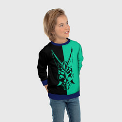 Свитшот детский СПЛИТ МАСКА СЯО, цвет: 3D-синий — фото 2