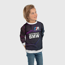 Свитшот детский BMW Perfomance, цвет: 3D-белый — фото 2