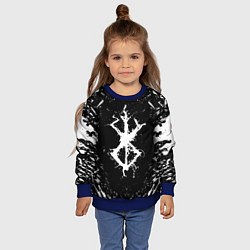 Свитшот детский БЕРСЕРК БЕЛОЕ КЛЕЙМО, цвет: 3D-синий — фото 2
