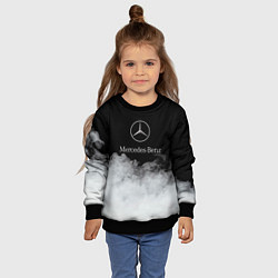 Свитшот детский Mercedes-Benz Облака, цвет: 3D-черный — фото 2