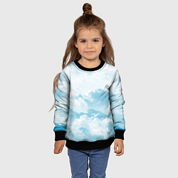 Свитшот детский Плотные облака, цвет: 3D-черный — фото 2