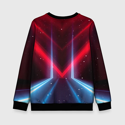 Детский свитшот Игра в кальмара - выстрел / 3D-Черный – фото 2