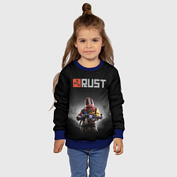 Свитшот детский Работяга из Раста, цвет: 3D-синий — фото 2