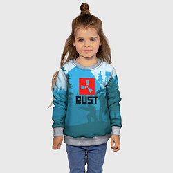 Свитшот детский Выживалка Раст, цвет: 3D-меланж — фото 2