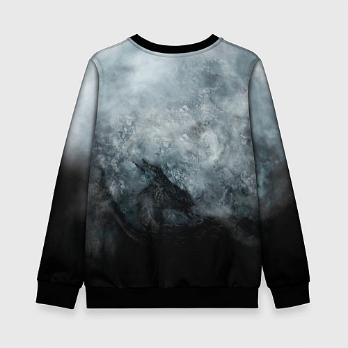 Детский свитшот Победа над драконом / 3D-Черный – фото 2