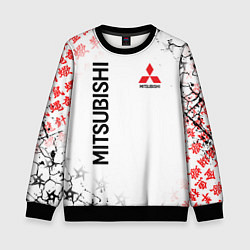 Свитшот детский MITSUBISHI JAPAN STYLE SAMURAI AUTO, цвет: 3D-черный