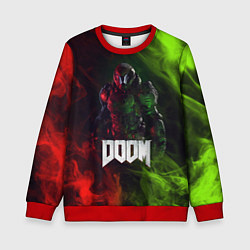 Свитшот детский Doomguy Doom, цвет: 3D-красный