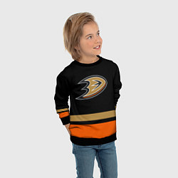 Свитшот детский Anaheim Ducks Анахайм Дакс, цвет: 3D-черный — фото 2
