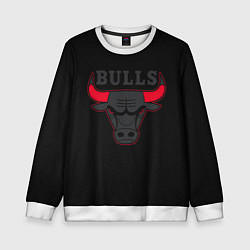 Свитшот детский CHICAGO BULLS ЧИКАГО БУЛЛС ЯРОСТЬ БЫКА, цвет: 3D-белый