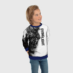Свитшот детский DYING LIGHT BLACK & WHITE ZOMBIE FACE, цвет: 3D-синий — фото 2