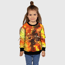 Свитшот детский Doom ART спина, цвет: 3D-черный — фото 2