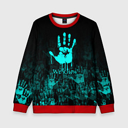 Свитшот детский WE KNOW NEON LOGO, цвет: 3D-красный