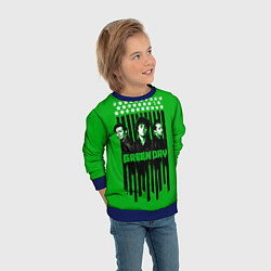 Свитшот детский Green day is here, цвет: 3D-синий — фото 2