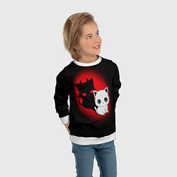 Свитшот детский КОТИК ДЬЯВОЛ KITTY DEVIL, цвет: 3D-белый — фото 2