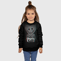 Свитшот детский Poppy Playtime: Glitch, цвет: 3D-черный — фото 2