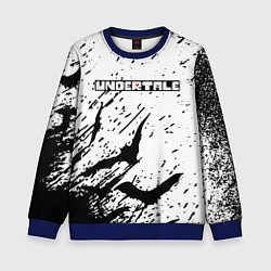 Свитшот детский UNDERTALE Летучие мыши, цвет: 3D-синий