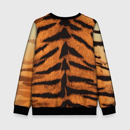 Детский свитшот ТИГРИНАЯ ШКУРА / 3D-Черный – фото 2