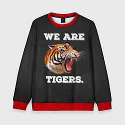 Свитшот детский Тигр We are tigers, цвет: 3D-красный