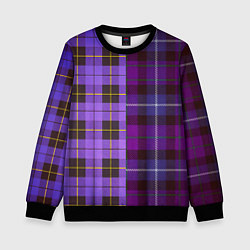 Детский свитшот Purple Checkered