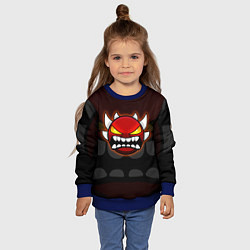 Свитшот детский Geometry Dash: Red Demon, цвет: 3D-синий — фото 2