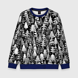 Детский свитшот Лес абстрактных ёлок