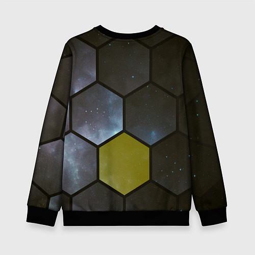Детский свитшот JWST space cell theme / 3D-Черный – фото 2