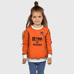 Свитшот детский ФК Урал fire theme, цвет: 3D-белый — фото 2