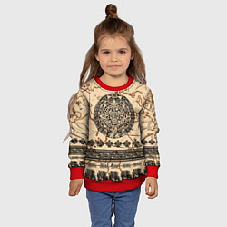Свитшот детский AztecsАцтеки, цвет: 3D-красный — фото 2
