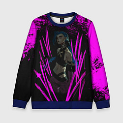 Свитшот детский Pink Jinx, цвет: 3D-синий