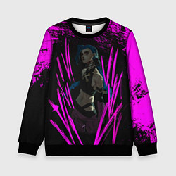 Свитшот детский Pink Jinx, цвет: 3D-черный