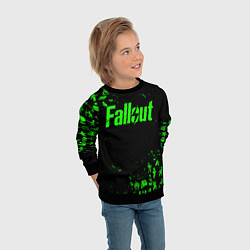 Свитшот детский FALLOUT ПУПСЫ ПАТТЕРН ЗЕЛЁНЫЙ ЯДЕРНАЯ ЗИМА, цвет: 3D-черный — фото 2