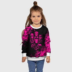 Свитшот детский JOJO BIZARRE ADVENTURE ПЕРСОНАЖИ, цвет: 3D-белый — фото 2