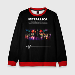 Свитшот детский Metallica S и M, цвет: 3D-красный