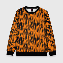 Свитшот детский Тигровые Полосы, цвет: 3D-черный