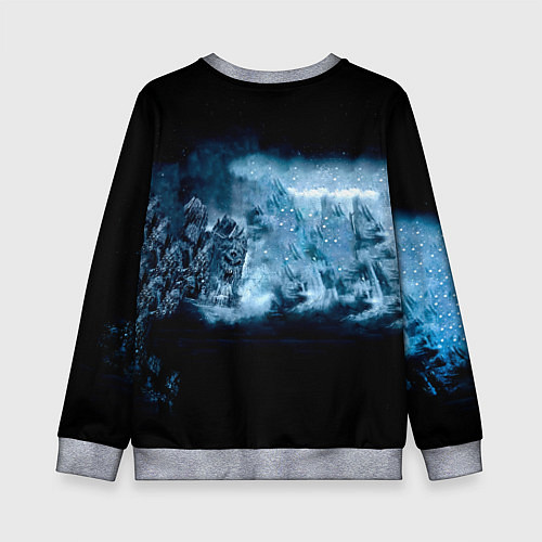 Детский свитшот Проклятье морей - Ария / 3D-Меланж – фото 2