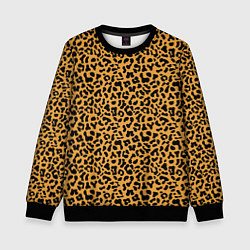 Свитшот детский Леопард Leopard, цвет: 3D-черный