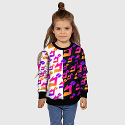 Свитшот детский JOJO BIZARRE ADVENTURE ДЖО ДЖО УЗОР, цвет: 3D-черный — фото 2