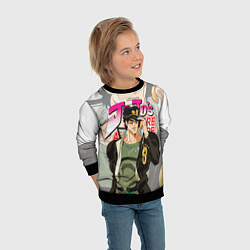 Свитшот детский JOJO BIZARRE ADVENTURE ДЖОДЖО, цвет: 3D-черный — фото 2