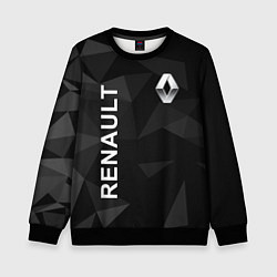 Свитшот детский Renault, Рено, цвет: 3D-черный