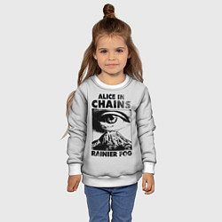 Свитшот детский Alice ine cains Eye, цвет: 3D-белый — фото 2