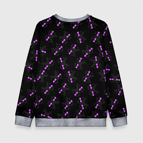 Детский свитшот ЛИЦО ЭНДЕРМЕНА, МАЙНКРАФТ / 3D-Меланж – фото 2