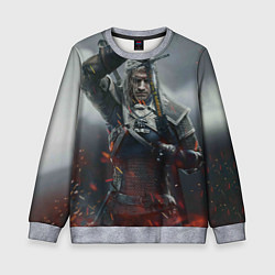 Свитшот детский ВЕДЬМАК СЕРИАЛ ДИКАЯ ОХОТА, цвет: 3D-меланж