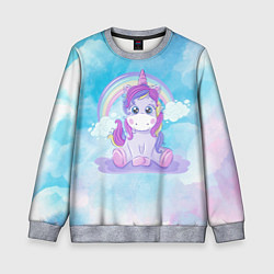 Свитшот детский Пурпурка, цвет: 3D-меланж