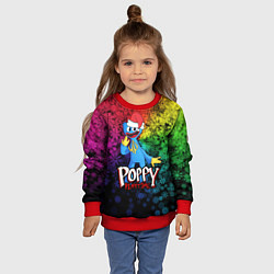 Свитшот детский POPPY PLAYTIME НОВОГОДНИЙ ПОППИ ПЛЕЙТАЙМ, цвет: 3D-красный — фото 2